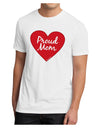 Proud Mom Heart Men's Sublimate Tee-TooLoud-White-Small-Davson Sales