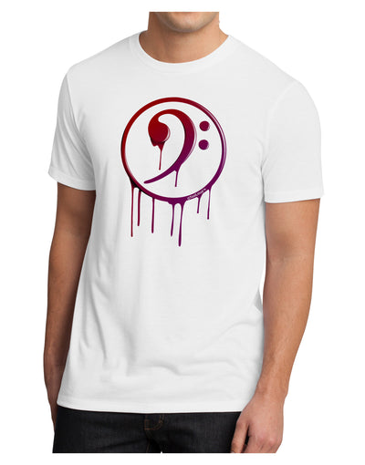 Dripping Bass Symbol Men's Sublimate Tee-TooLoud-White-Small-Davson Sales