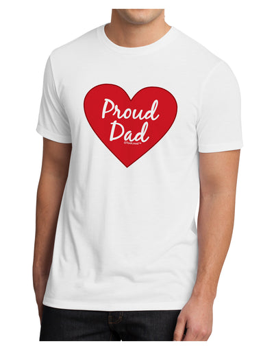 Proud Dad Heart Men's Sublimate Tee by TooLoud-TooLoud-White-Small-Davson Sales