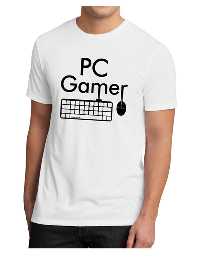 PC Gamer BnW Men's Sublimate Tee-TooLoud-White-Small-Davson Sales