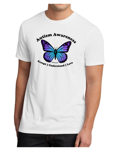 Autism Awareness - Puzzle Piece Butterfly Men's Sublimate Tee-TooLoud-White-Small-Davson Sales