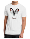 Aries Symbol Men's Sublimate Tee-TooLoud-White-Small-Davson Sales