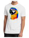 Brightly Colored Parrot Watercolor Men's Sublimate Tee-TooLoud-White-Small-Davson Sales