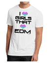 I Heart Girls That Heart EDM Men's Sublimate Tee-TooLoud-White-Small-Davson Sales