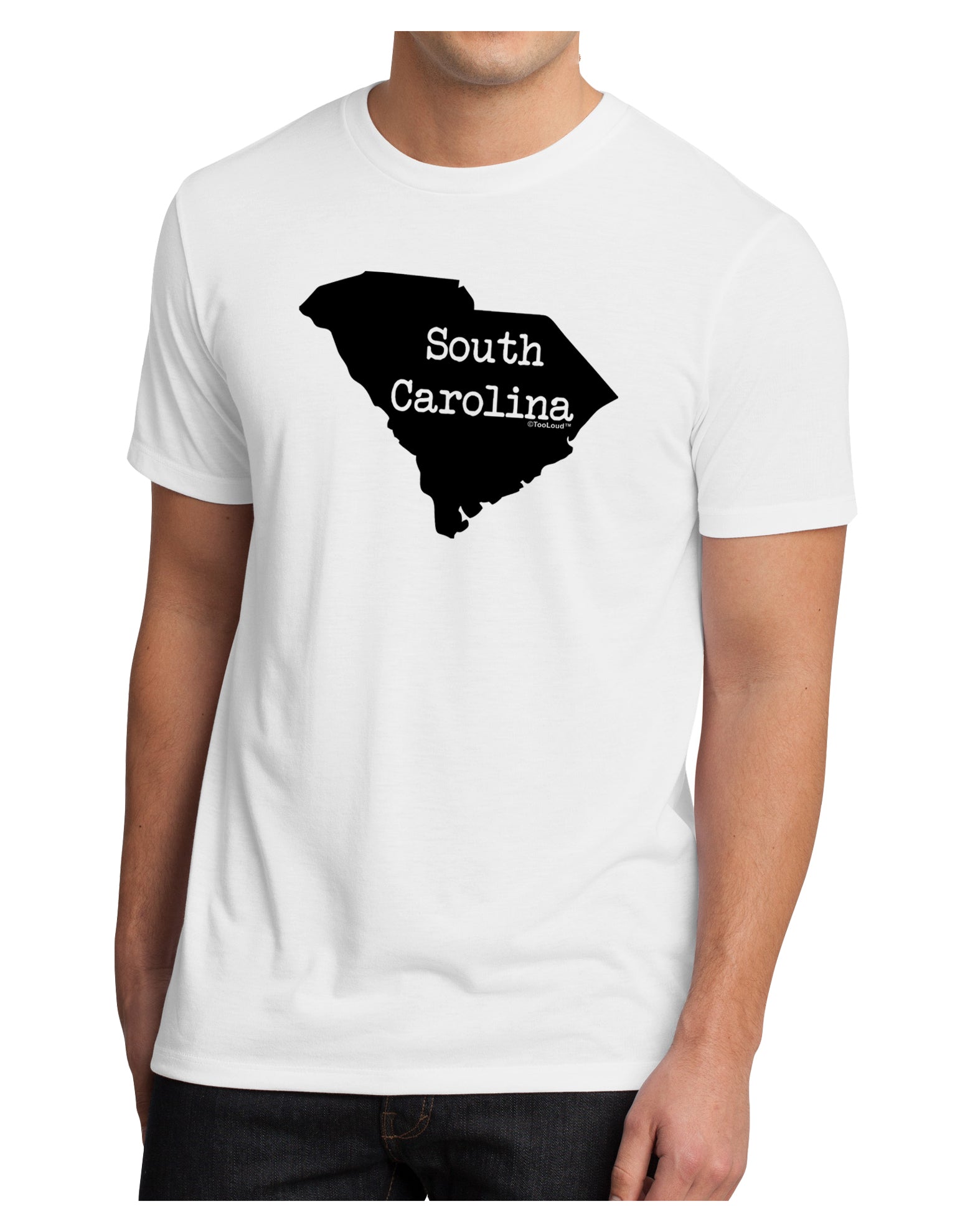 South Carolina - United States Shape Men's Sublimate Tee by TooLoud-TooLoud-White-Small-Davson Sales
