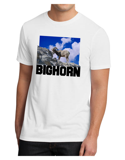 Bighorn Ram Text Men's Sublimate Tee-TooLoud-White-Small-Davson Sales