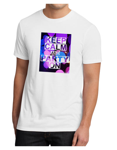 Keep Calm - Party Balloons Men's Sublimate Tee-TooLoud-White-Small-Davson Sales