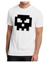 Retro 8-Bit Skull Men's Sublimate Tee-TooLoud-White-Small-Davson Sales