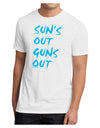 Suns Out Guns Out - Blue Men's Sublimate Tee-TooLoud-White-Small-Davson Sales