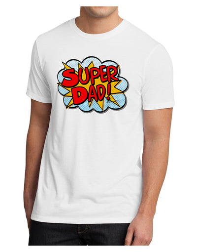 Super Dad - Superhero Comic Style Men's Sublimate Tee-TooLoud-White-Small-Davson Sales