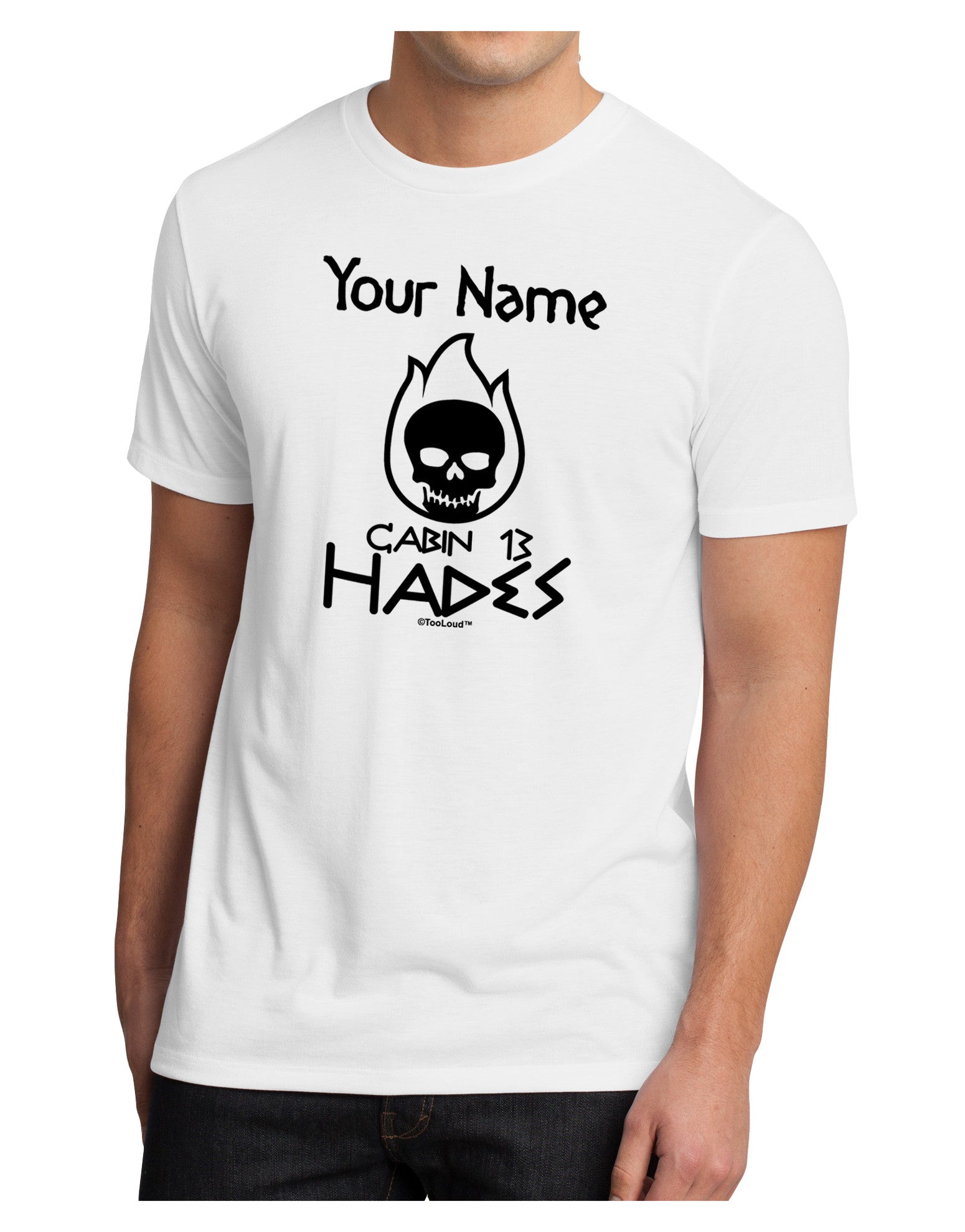 Personalized Cabin 13 Hades Men's Sublimate Tee-TooLoud-White-Small-Davson Sales
