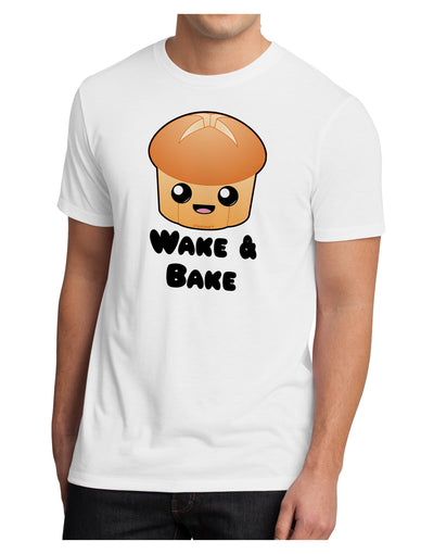 Wake and Bake Cute Roll Men's Sublimate Tee-TooLoud-White-Small-Davson Sales