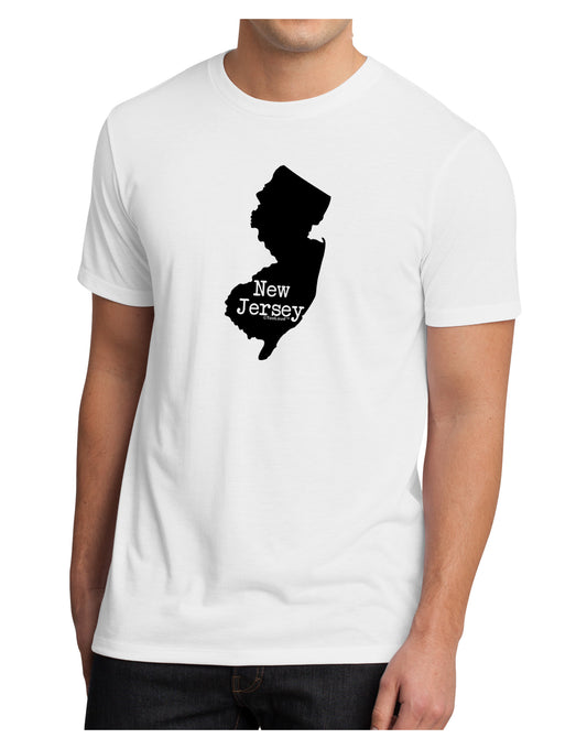 New Jersey - United States Shape Men's Sublimate Tee by TooLoud-TooLoud-White-Small-Davson Sales