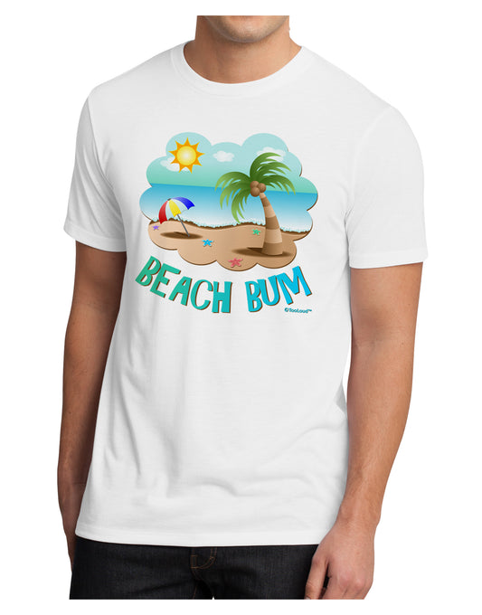Fun Summer Beach Scene - Beach Bum Men's Sublimate Tee by TooLoud-TooLoud-White-Small-Davson Sales