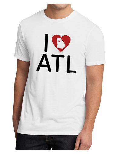 I Heart Atlanta Men's Sublimate Tee-TooLoud-White-Small-Davson Sales