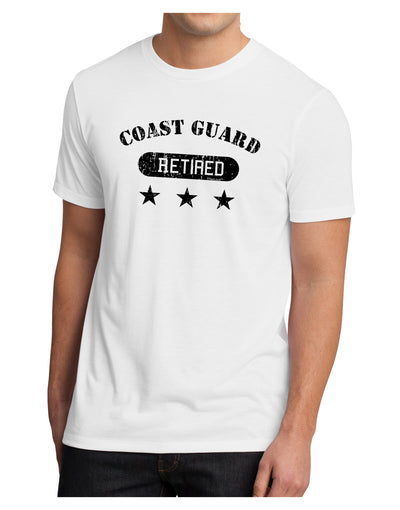 Retired Coast Guard Men's Sublimate Tee-TooLoud-White-Small-Davson Sales