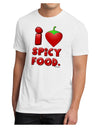 I Heart Spicy Food Men's Sublimate Tee-TooLoud-White-Small-Davson Sales