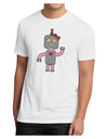 Cute Robot Female Men's Sublimate Tee-TooLoud-White-Small-Davson Sales