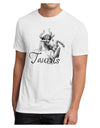 Taurus Illustration Men's Sublimate Tee-TooLoud-White-Small-Davson Sales