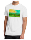 Mountain Sunset Watercolor Men's Sublimate Tee-TooLoud-White-Small-Davson Sales