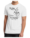 Personalized Mrs and Mrs Lesbian Wedding - Name- Established -Date- Design Men's Sublimate Tee-TooLoud-White-Small-Davson Sales