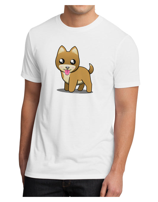 Kawaii Standing Puppy Men's Sublimate Tee-TooLoud-White-Small-Davson Sales