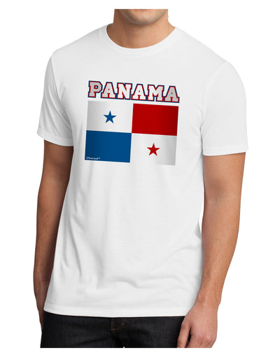 Panama Flag Men's Sublimate Tee-TooLoud-White-Small-Davson Sales