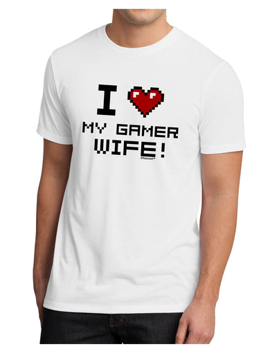 I Heart My Gamer Wife Men's Sublimate Tee-TooLoud-White-Small-Davson Sales