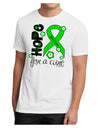 Hope for a Cure - Lime Green Ribbon Lyme Disease - Flowers Men's Sublimate Tee-TooLoud-White-Small-Davson Sales