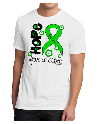 Hope for a Cure - Lime Green Ribbon Lyme Disease - Flowers Men's Sublimate Tee-TooLoud-White-Small-Davson Sales