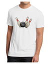 Bowling Ball with Pins Men's Sublimate Tee-TooLoud-White-Small-Davson Sales