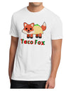 Cute Taco Fox Text Men's Sublimate Tee-TooLoud-White-Small-Davson Sales