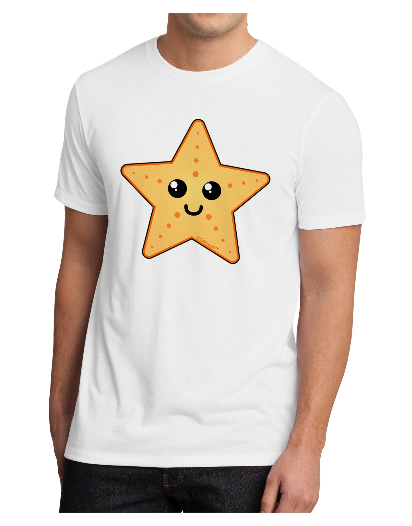 Cute Starfish Men's Sublimate Tee by TooLoud-TooLoud-White-Small-Davson Sales