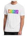 Proud American Rainbow Text Men's Sublimate Tee by TooLoud-TooLoud-White-Small-Davson Sales