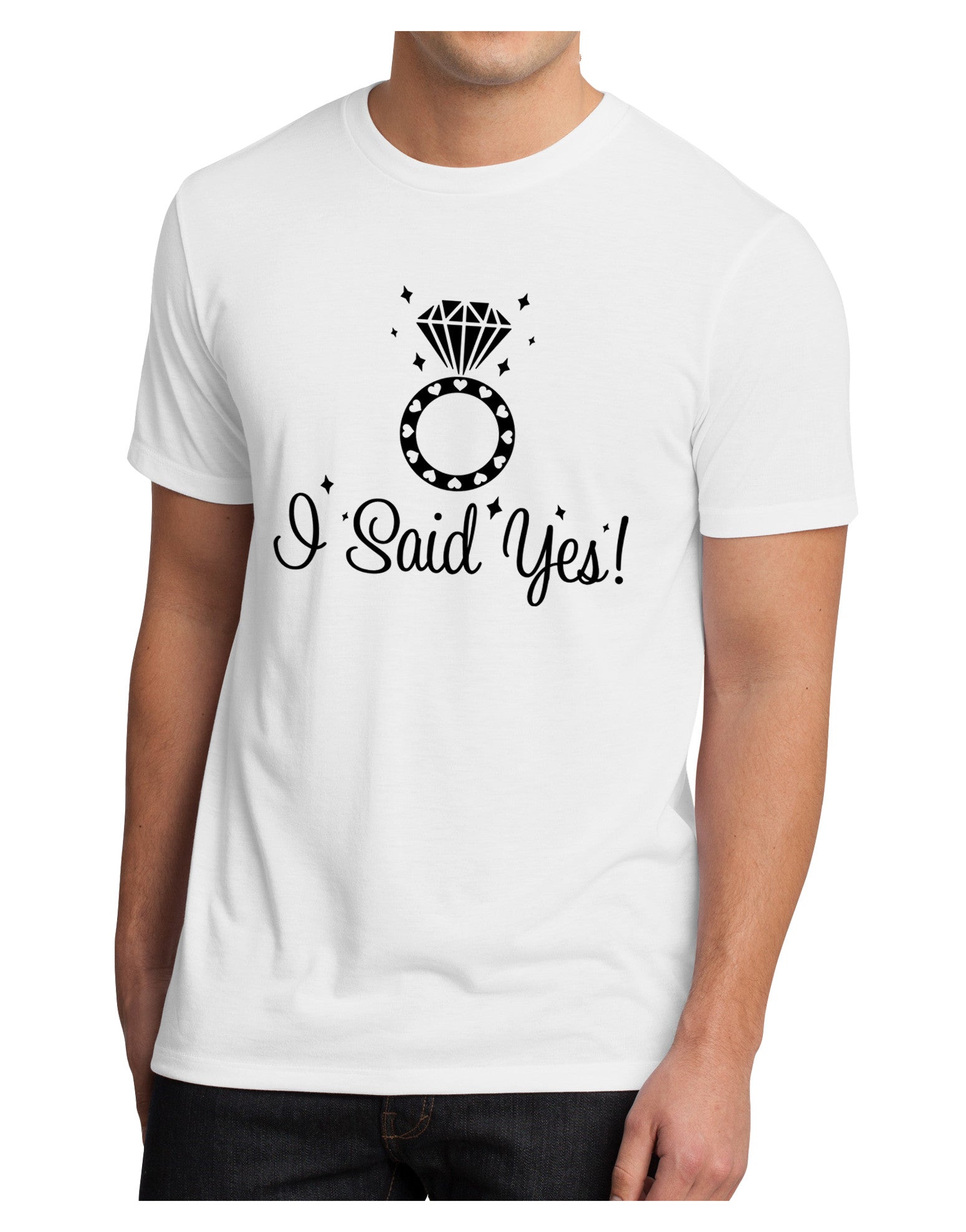 I Said Yes - Diamond Ring Men's Sublimate Tee-TooLoud-White-Small-Davson Sales