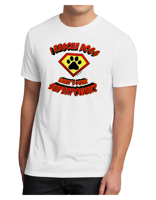 Rescue Dogs - Superpower Men's Sublimate Tee-TooLoud-White-Small-Davson Sales