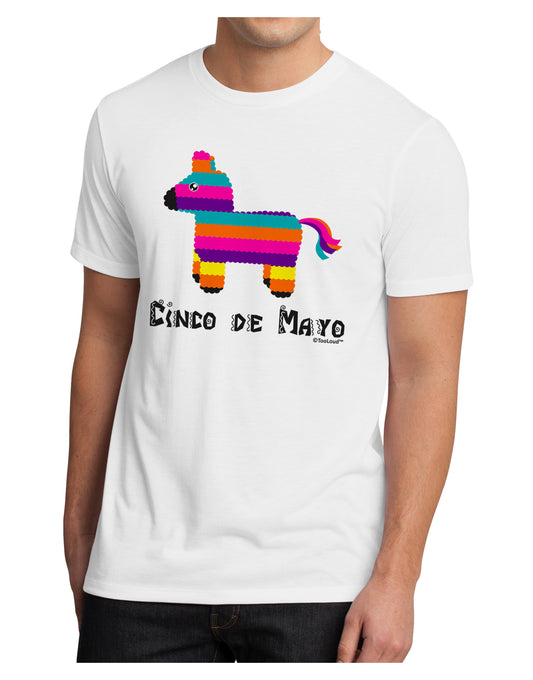 Colorful Pinata Design - Cinco de Mayo Men's Sublimate Tee by TooLoud-TooLoud-White-Small-Davson Sales