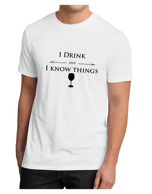 I Drink and I Know Things funny Men's Sublimate Tee by TooLoud-TooLoud-White-Small-Davson Sales