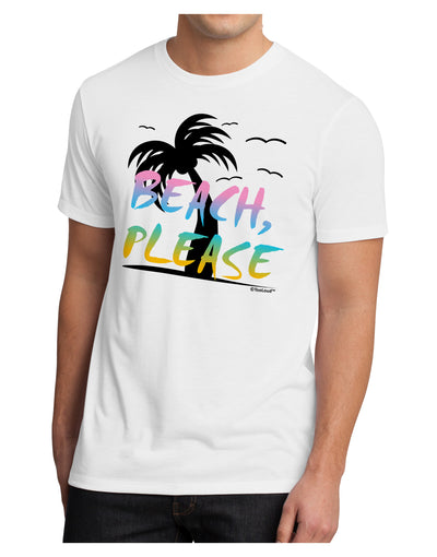 Beach Please - Summer Colors with Palm Trees Men's Sublimate Tee-TooLoud-White-Small-Davson Sales