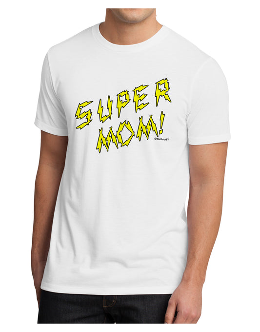 Super Mom - Lightening Bolt Design Men's Sublimate Tee by TooLoud-TooLoud-White-Small-Davson Sales