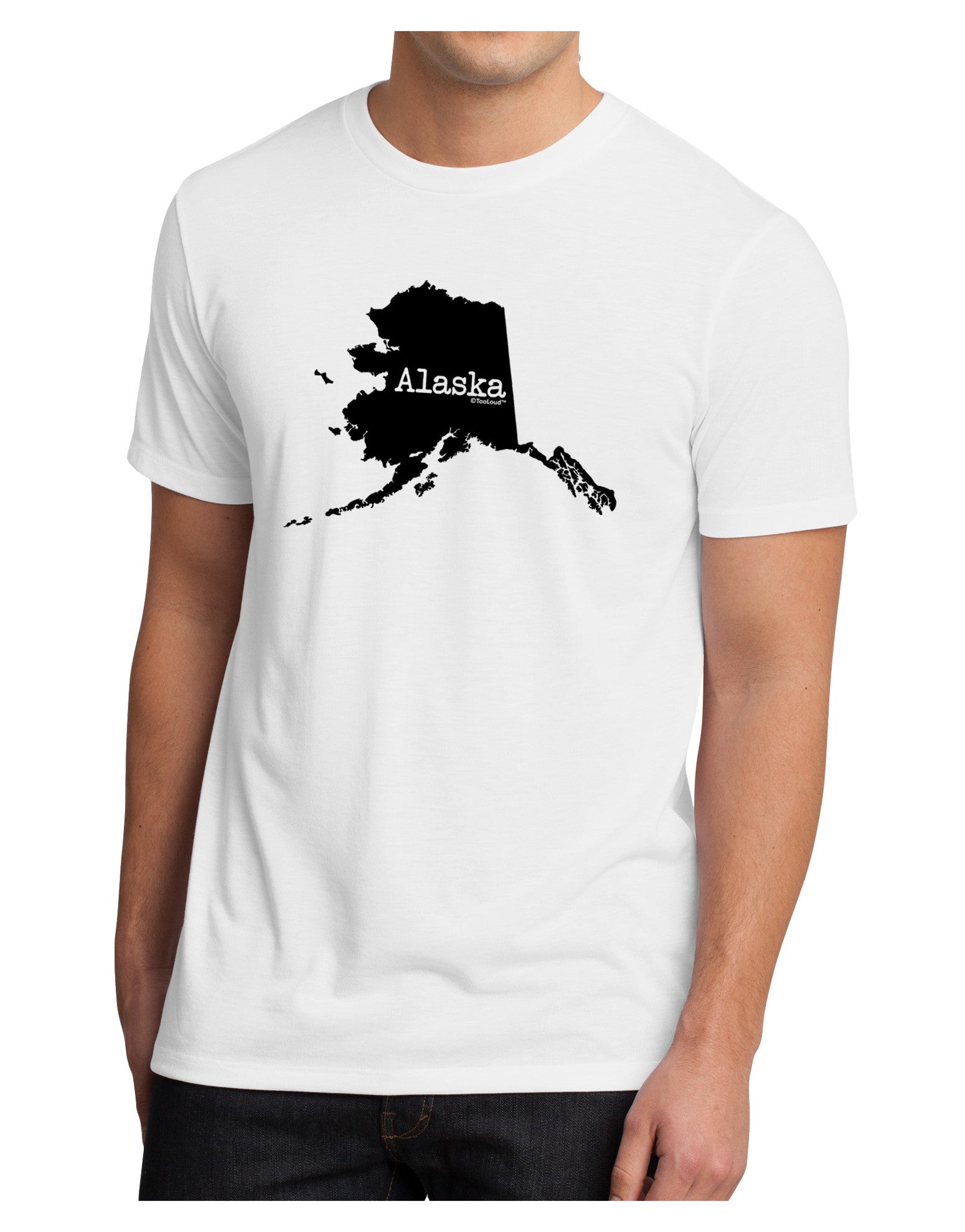 Alaska - United States Shape Men's Sublimate Tee by TooLoud-TooLoud-White-Small-Davson Sales