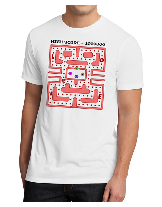 Retro Heart Man Men's Sublimate Tee-TooLoud-White-Small-Davson Sales