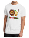 Cute Taco Lion Text Men's Sublimate Tee-TooLoud-White-Small-Davson Sales