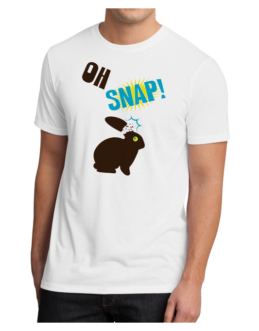TooLoud Oh Snap Chocolate Easter Bunny Men's Sublimate Tee-TooLoud-White-Small-Davson Sales