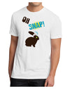 TooLoud Oh Snap Chocolate Easter Bunny Men's Sublimate Tee-TooLoud-White-Small-Davson Sales