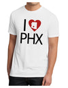 I Heart Phoenix Men's Sublimate Tee-TooLoud-White-Small-Davson Sales