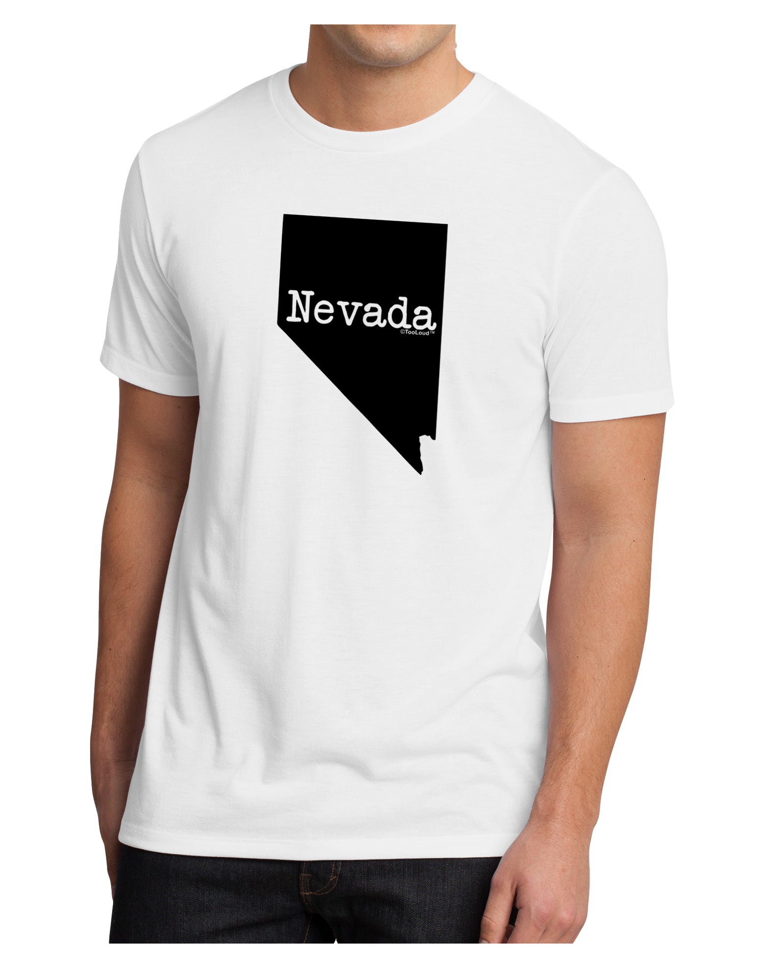 Nevada - United States Shape Men's Sublimate Tee by TooLoud-TooLoud-White-Small-Davson Sales