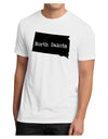 North Dakota - United States Shape Men's Sublimate Tee by TooLoud-TooLoud-White-Small-Davson Sales