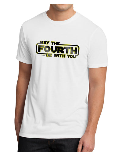 May The Fourth Be With You Men's Sublimate Tee-TooLoud-White-Small-Davson Sales