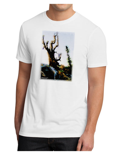 CO Mountain Scenery Watercolor Men's Sublimate Tee-TooLoud-White-Small-Davson Sales